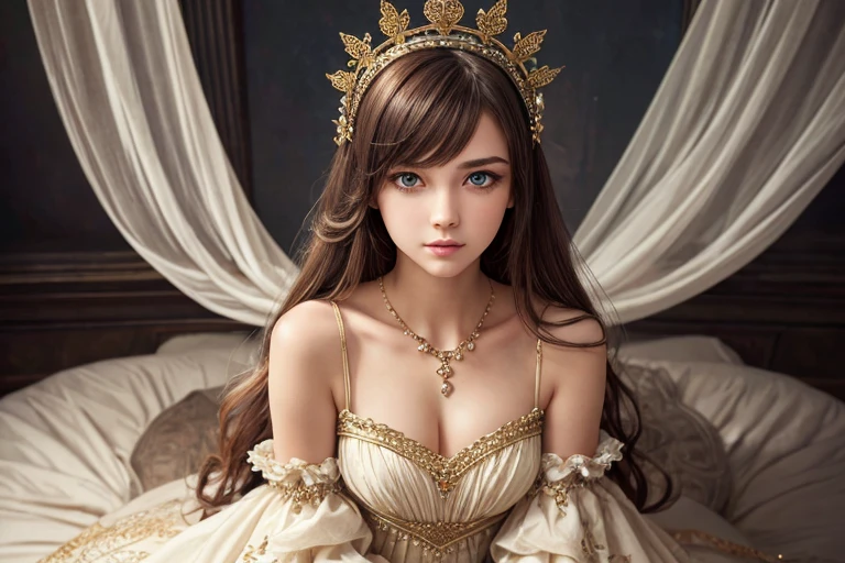 (best quality,realistic:1.37),ultra-detailed,professional,portrait,studio lighting,a woman in a long sheer skirt, detailed eyes, detailed lips, sensual posing, graceful, elegant, soft lighting, flowing fabric, ethereal, fine details, delicate features, feminine, enchanting, sophisticated colors, subtle contrasts, dreamlike atmosphere, romantic ambiance, high-res, vivid colors, beautiful composition