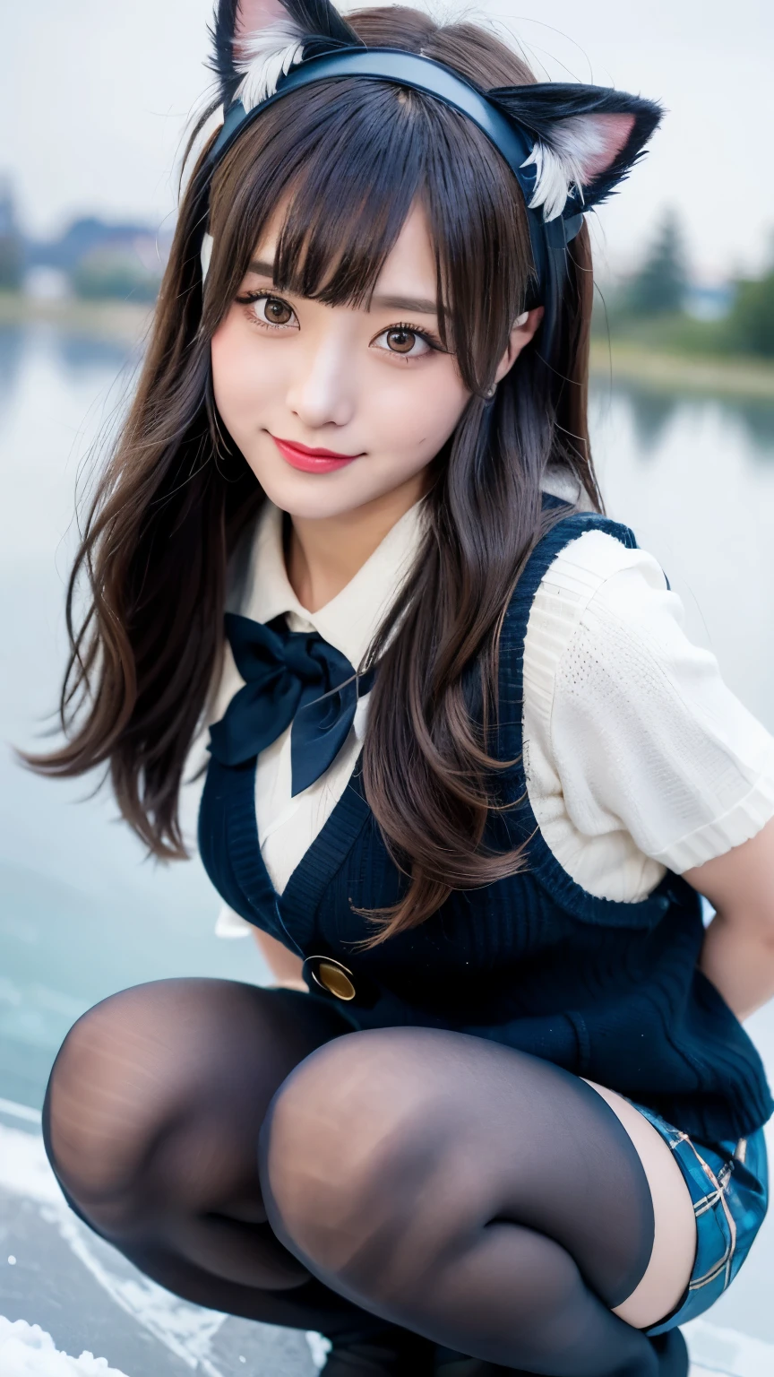 ulzzang -6500-v1.1、(top-quality、​masterpiece)、(Raw foto:1.2)、(Photorealsitic:1.4)、top-quality、masters、illustratio、an extremely delicious and beautiful、extremely details CG、Unity、8k wallpaper、astonishing、finely detail、Master's masterpieces、best qualtiy、Official art、extremely detailed CG unified 8k wallpaper、huge filesize、ighly detailed、(Twisting the skirt)、Single girl in high resolution、(1 persons）、 in her 20s、(Representation of the human body based on accurate anatomy)、 intricate detailes、((Japan schoolgirl in short skirt in uniform.)), (Super mini navy blue pleated skirt with neat white ultra details), bionde、((E-Cup Question Box opens))、(Women with big breasts), (Off-shoulder cut ultra detail is larger and braless, So it's cramped),、(skinny thigh)、Very beautiful eyes、Bright ultramarine eyes、(Detailed pupils that reflect light)、(The iris of the eye is painted with fine patterned details)、Natural Eyeshadow、Drawing realistic shadows on the body assuming a light source., Cute girl and mature beauty、Whitening skin、a baby face、(Before and after standing々Pose, Squatting, or sleeping)、Poses that emphasize the buttocks、red blush、I don't want to hide my ass、an ecstatic look on one's face, troubled look, ssmile、Many races、Show off your plump buttocks、Who wants to show off their butt、, I can see panties, (Pink Panties), (Sit and open legs), ((Fold your middle and ring fingers to touch your panties)), bare butts、Backward posture, (Any pose, Because the skirt is constantly twisted by the wind or hands、Pants and buttocks are perfectly visible.), NSFW、Beautiful garden with flowers、Clear sunshine、a short bob