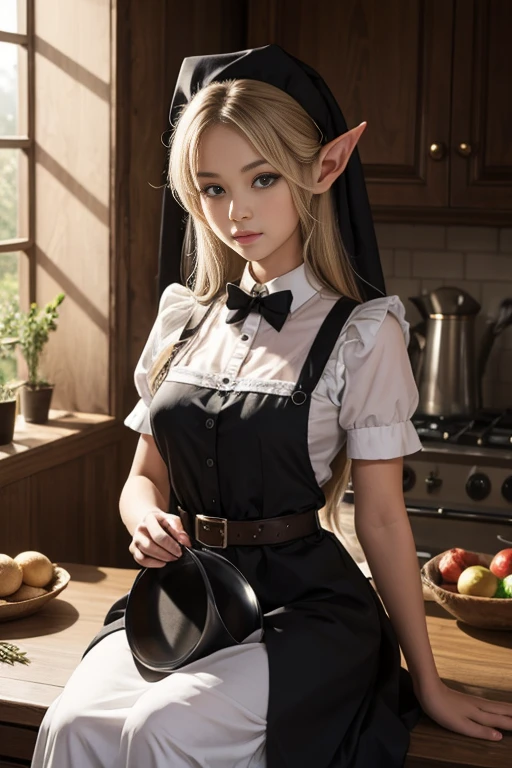Beautiful Elf Girl, Maid,