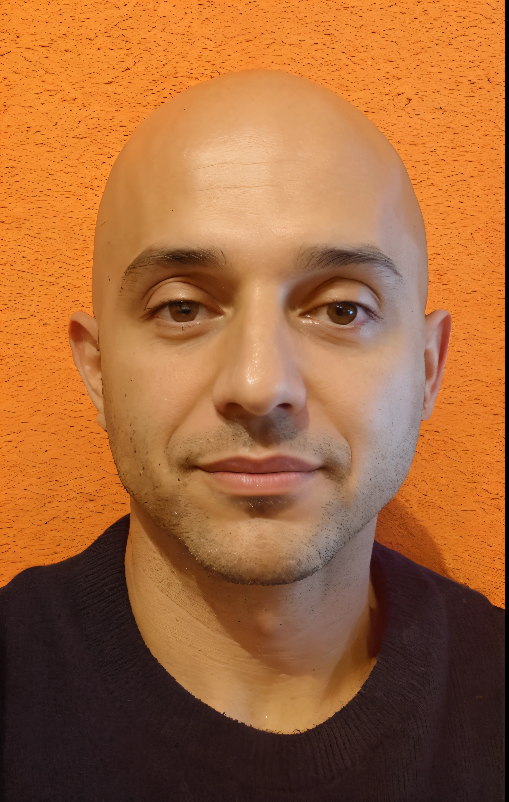 Man with bald head and black sweater posing for a photo, emanuele dascanio, riccardo federici, Jorge Patsouras, Farid Ghanbari, stefano brunesci, marco bucci, edin durmisevic, Alessandro Barbucci placeholder image, astor alexander, Raffaelle Monti, Ahmad Merheb, posuka demizu |