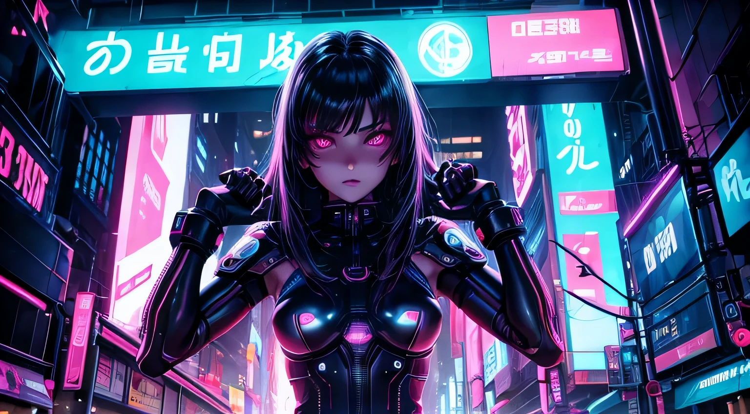 Cyberpunk,
Female,
crowded
Neon lights,
futuristic scenery,
perfect depiction of eyes,
perfect expression,