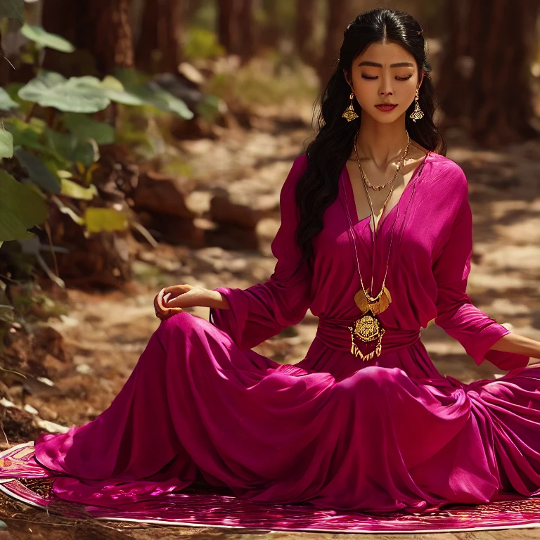 (masterpiece, best quality:1.2), 1girl, solo，lotus pose，解剖学正确