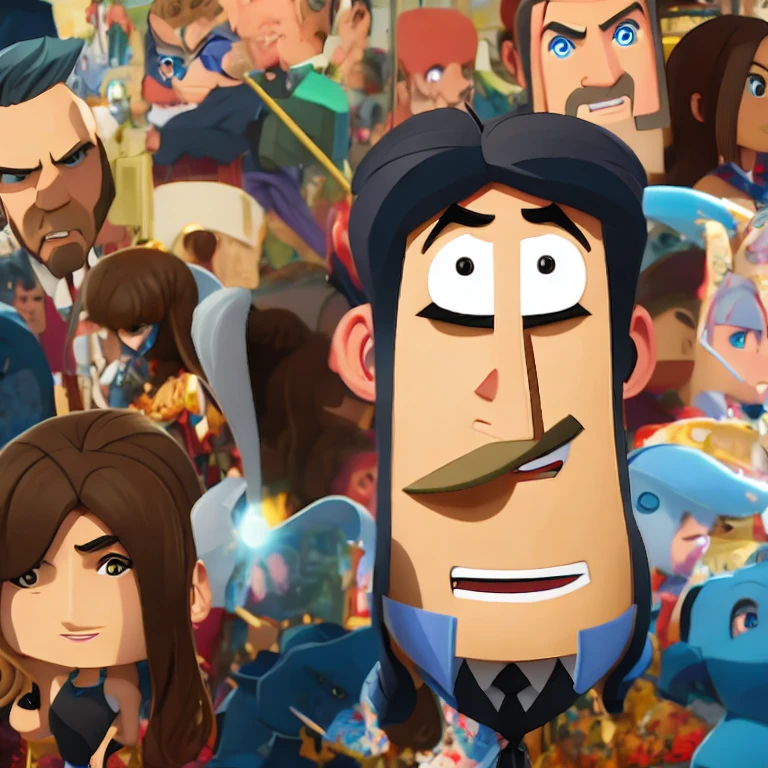 (masterpiece, best quality:1.2),character design,self style,pastel color,
hand made,simple design,caricature,
big head,big nose,
cartoon,self style,
colorful,
parody,
2D ART,BIG NOSE, SMALL BODY, BIG HEAD,FLAT DESIGN,EXPRESSIVE EYES,