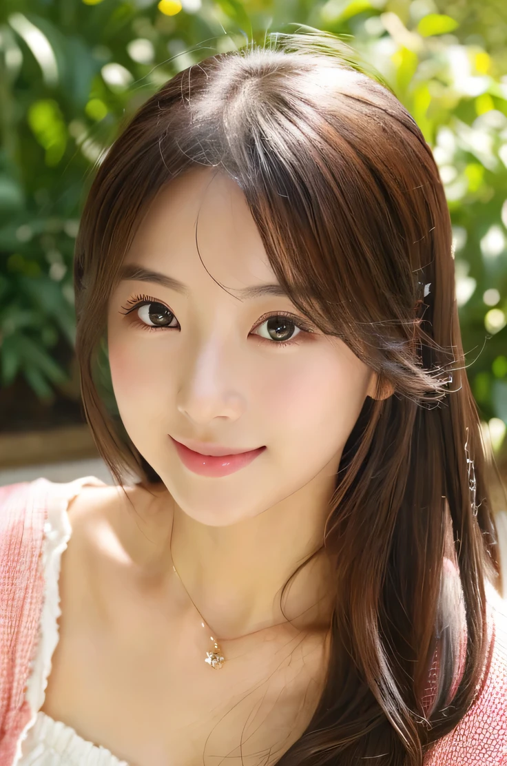 (((8k,Attention to detail,Attention to detail、highest quality,masterpiece,Attention to detail,alone))),RAW Photos & Realistic atmosphere,Beautiful dark eyes,Mouth Details,Glossy Lips,Thin eyebrows,beautiful Eyes、Soft white skin that shines in every detail、Her deep black eyes are very beautiful,Lip details、Very beautiful face,Very beautiful face、A vivid face,beautiful, Glowing Lips,beautiful Eyebrows,Infinite Reality, Realistic Young Gravure Idol,Very cute woman , Young Gravure Idol, Young Gravure Idol, とても美しくてかわいいbeautiful 21 year old beauty,Incredibly beautiful and elegant,beautiful 21 year old beauty,Natural soft light,(Shiny Hair,,beautiful and kind eyes:1.5),A kind smile,Shapely breasts,Long Hair,beautiful posture,No makeup,A little look at the camera,Red Shirt,