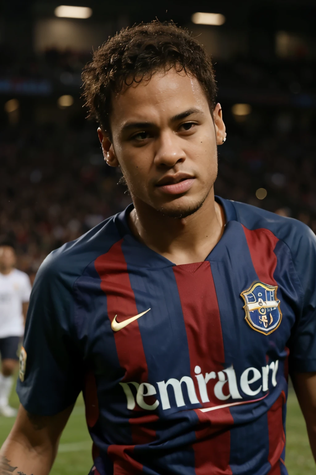 criar imagem do neymar chutando um mendigo