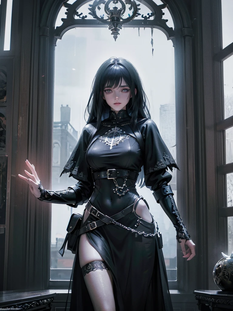 (dark magic), (grim), the raven, (intricate details), (hyperdetailed), 8k hdr, high detailed, lot of details, high quality, soft cinematic light, dramatic atmosphere, atmospheric perspective
