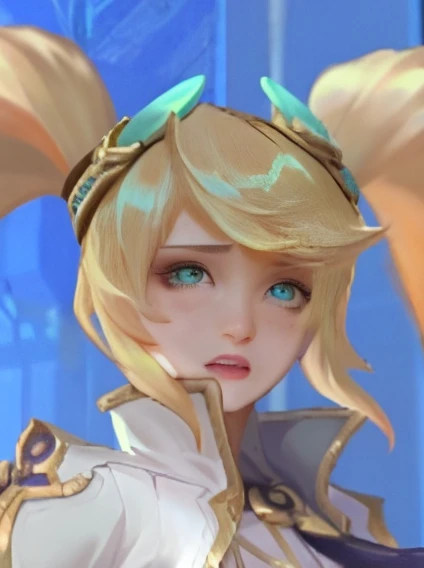 a close up of a person with a very long blond hair, extremely detailed artgerm, portrait knights of zodiac girl, kda, artgerm. high detail, artgerm detailed, character art closeup, 8k artgerm bokeh, artgerm on artstation pixiv, stanley artgerm lau, artgerm and atey ghailan, all detail, reall.