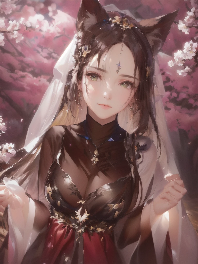 masterpiece, Best quality, (чрезвычайно подробные обои CG Unity 8k), (Best quality), (Best Illustration), (best shadow), absurdity, Realistic lighting, (abyss), beautiful detailed glow, painter Peter Morbacher, Sakura Branches, sakura flowers, Vesna