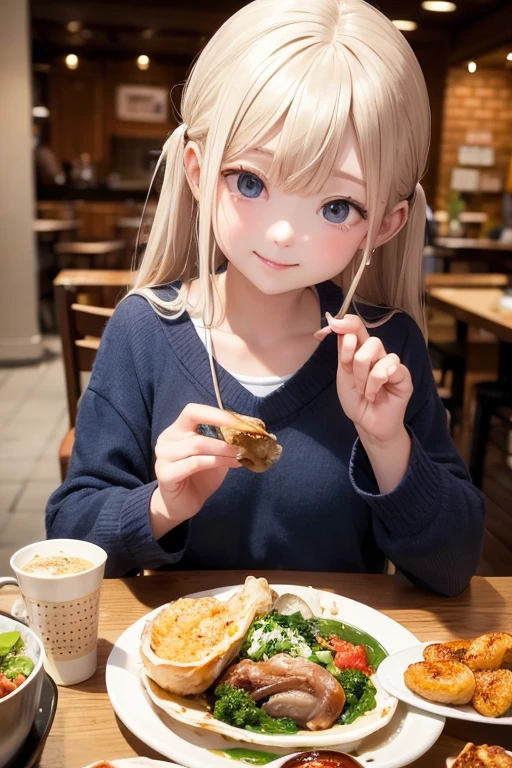 Let&#39;s eat together, oyster girl