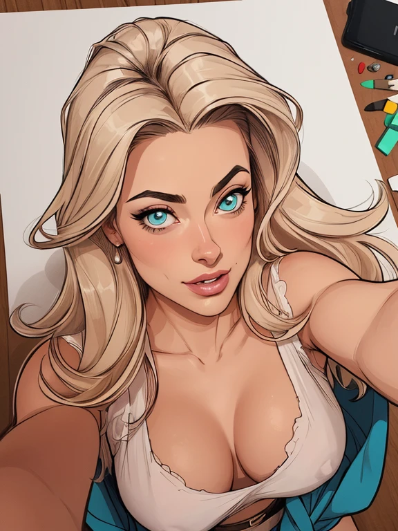Woman character Olivia Wilde in wars sexual position Cartoon image of a woman .cartoon style illustration, estilo de arte dos desenhos animados, estilo de arte dos desenhos animados, digital illustration style, design de personagens altamente detalhado, arte digital detalhada coragem, Forest fan art, Design de personagens de retrato, beautiful digital illustration, retrato de alta qualidade, Arte em quadrinhos, mulher jovem cabelo com transas lindas . Beautiful lined eyes Medium large bust and wonderful sexy clothes. image expression of sexual desire from the waist to the head illustration