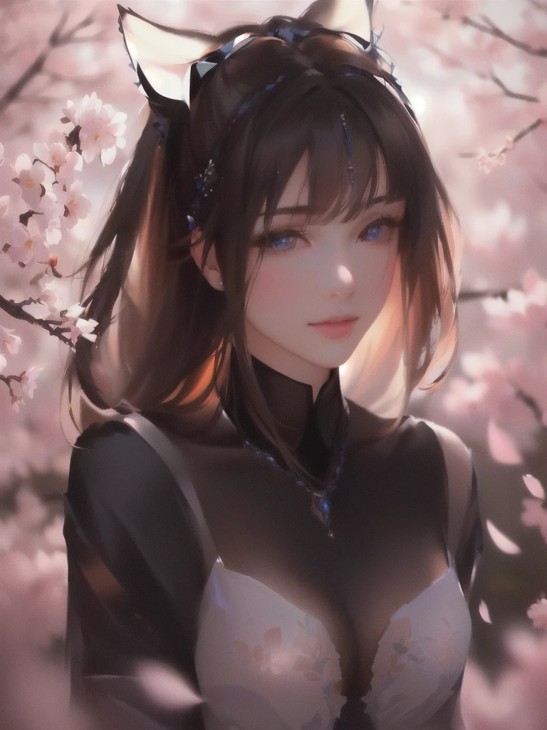 masterpiece, Best quality, (чрезвычайно подробные обои CG Unity 8k), (Best quality), (Best Illustration), (best shadow), absurdity, Realistic lighting, (abyss), beautiful detailed glow, painter Peter Morbacher, Sakura Branches, sakura flowers, Vesna