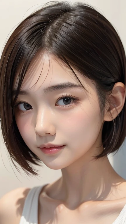 ( best quality:1.5), 1girl, solo,short hair, round face, Japanese,