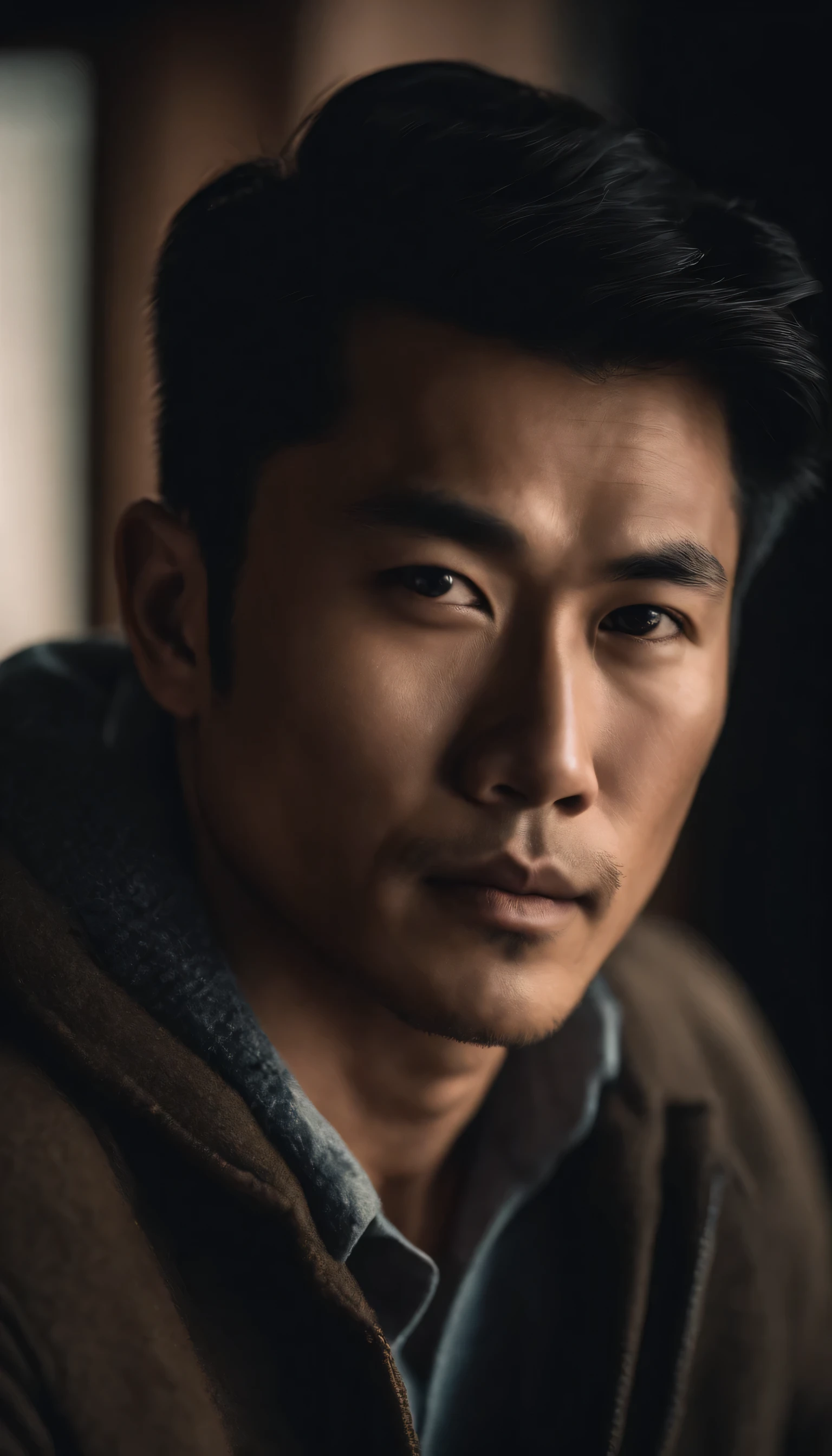 Portrait of a handsome Asian man