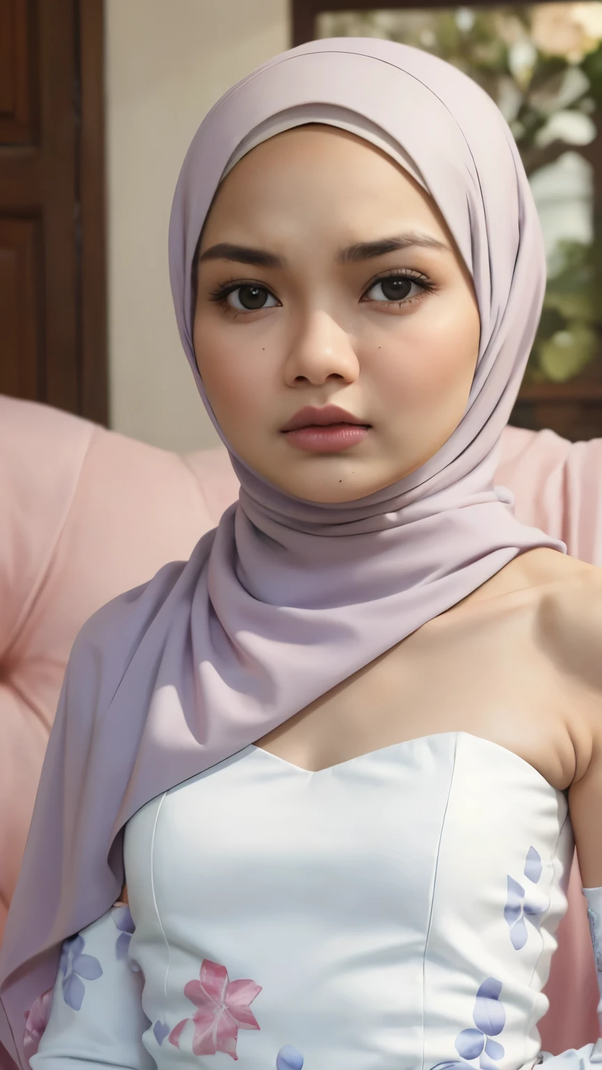 ((Femboy)), hijab stylo Stylish, adorable, 1 femboy, (face to face), , ((baby face)),L face expression), half body portrait, (face details: 1), (eye details: 1), ((Tiny breasts)). Cute posed. proportional body. Ultra High Res. realistic: 1.4, UHD, Pink Garter Belt 