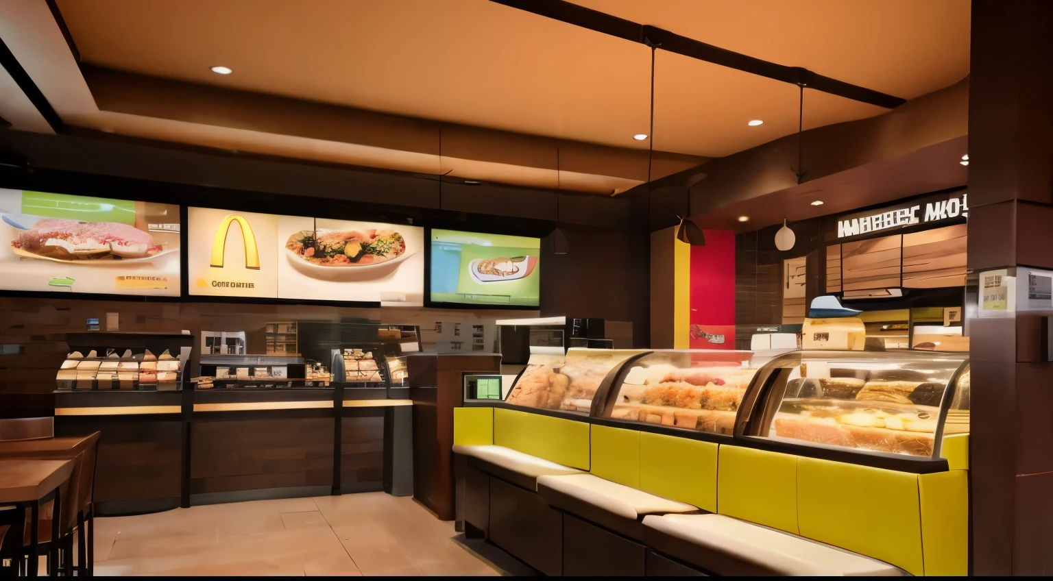 Inside a McDonald's store