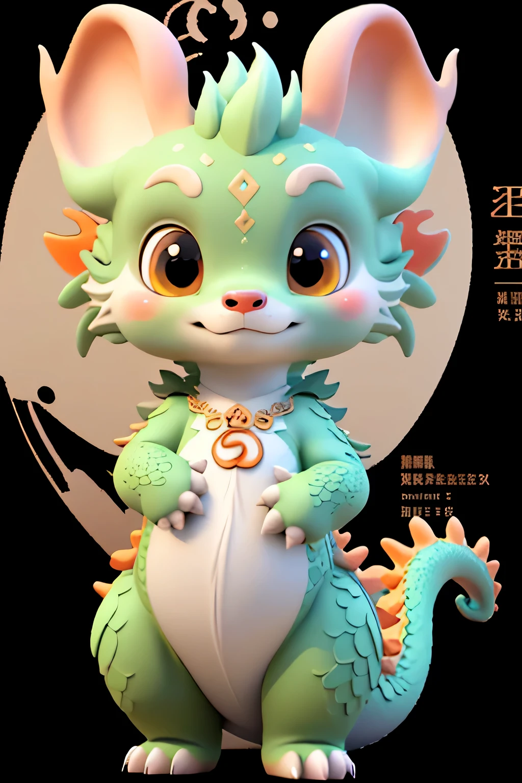 best quality, ，, Lovely and detailed digital art, Cute numbers, Cute little dragon, , WLOP's style, cute numbersArt, Pastel colors,3D