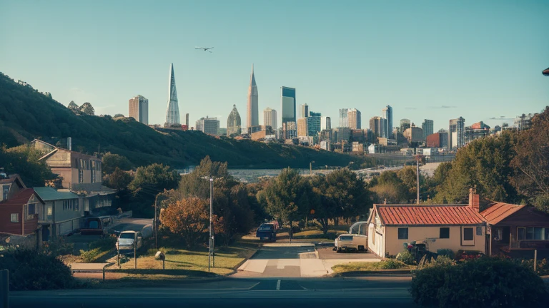 simon stålenhag,SF,Illustration, city landscape