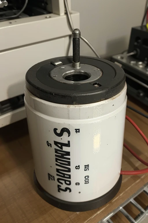 Um Capacitor, component, electronic, reliable image of a capacitor.
