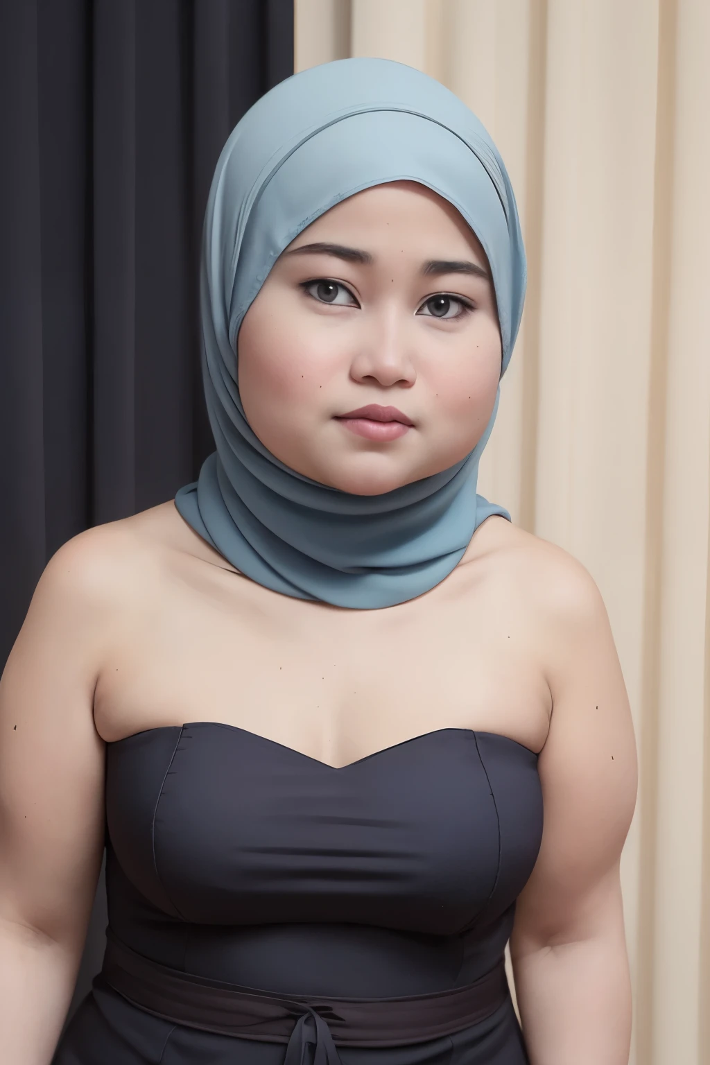 ((Chubby:1.6)), ((Flat Chest)), Naked, Angry pose, Angry face, (((HIJAB MALAY GIRL))), masutepiece, High quality, UHD 45K, Realistic face, Realistic skin feeling , A Malaysia Lady, 8 , , Very cute and baby-like face, (((FLAT CHEST))), (MATRIX WORLD), ((look In front at the camera and SADNESS)), ((())), (((CUTE GIRL))), ((WHITE PASTEL LIPS)), ((WEARING STRAPLESS PASTEL)), ((CHUBBY)), ((UNDRESS)). Brown, Flat Chest,