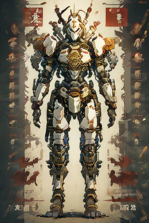mecha, armadura, arma, estilo pixel art