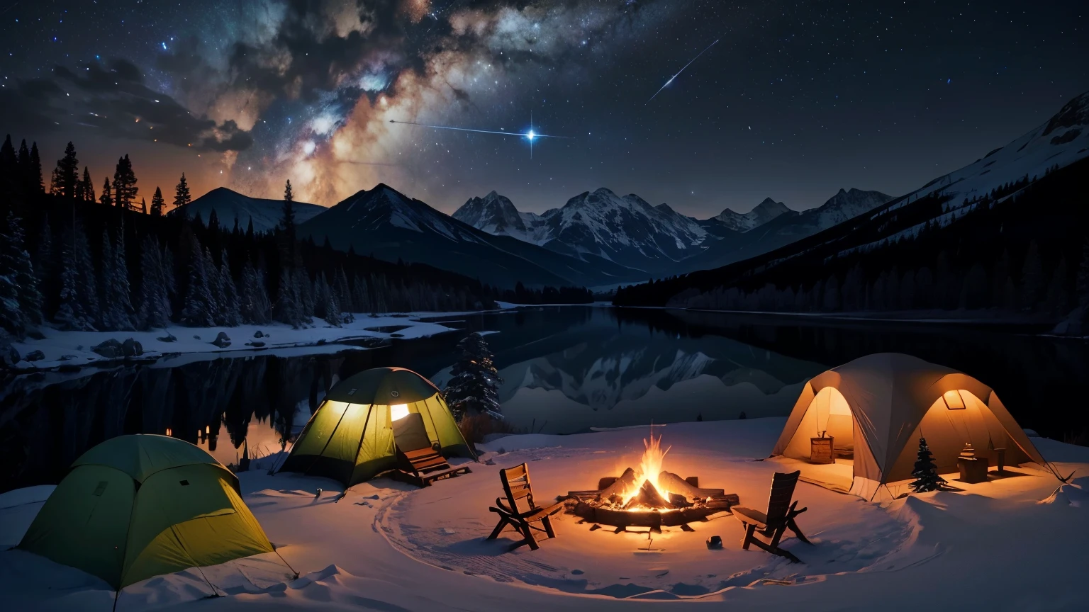 camp, night, night sky full of stars, tranquil night, masterpiece, amazing