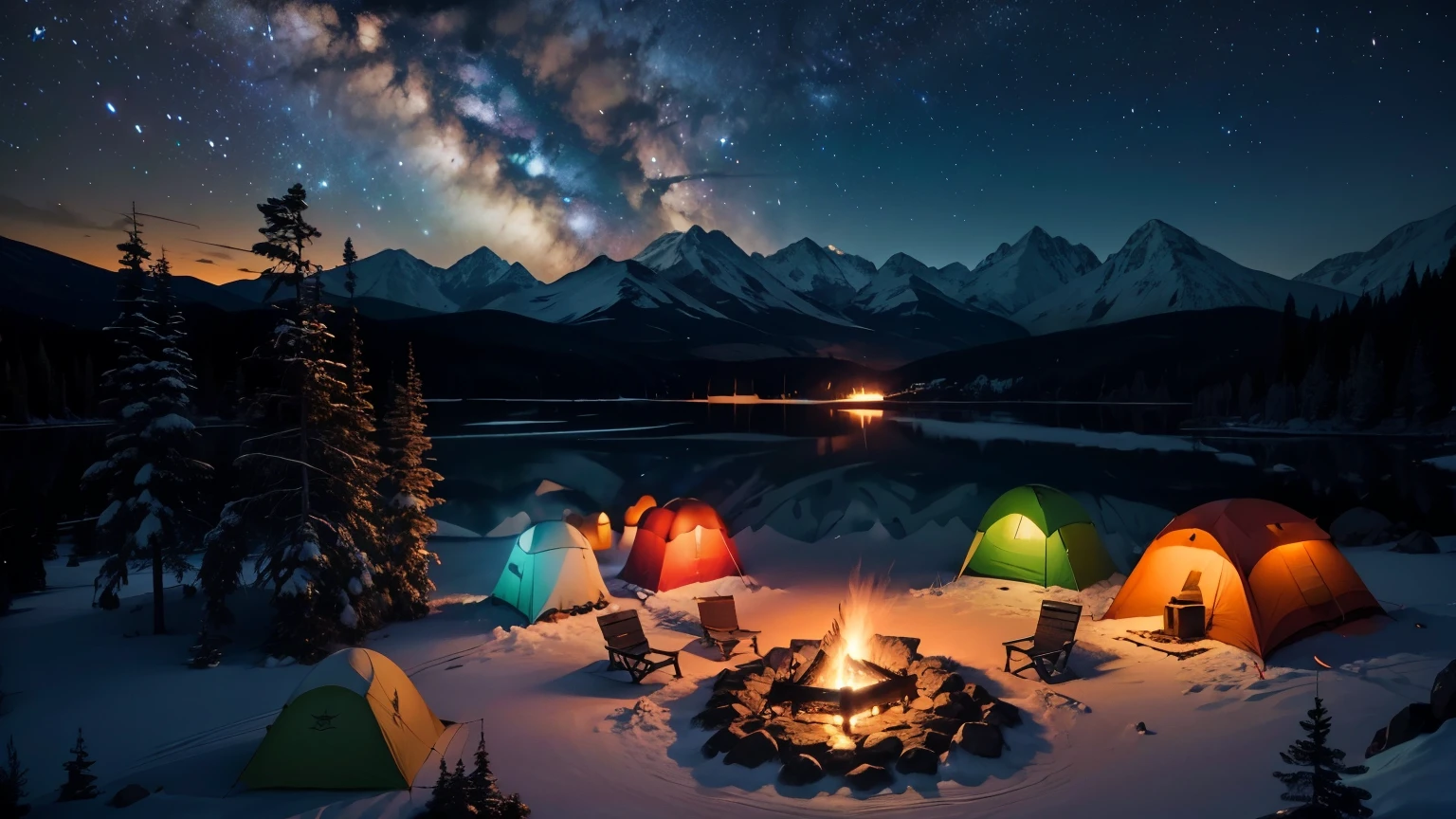 camp, night, night sky full of stars, tranquil night, masterpiece, amazing