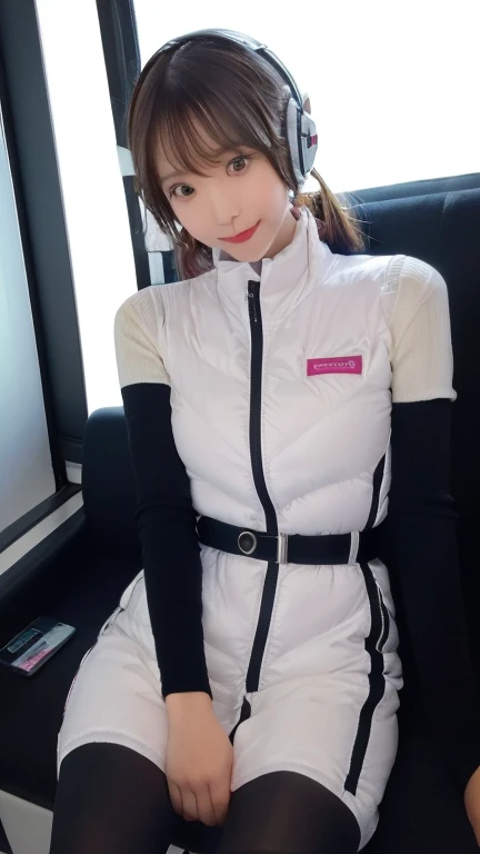 (masterpiece:1.5)、(Realistic:1.5)、(highest quality:1.4、8k、RAW Photos)、
Ultra-high resolution、Professional Lighting、Perfect dynamic composition、Photographed indoors、
Film Grain、chromatic aberration、(Bokeh:1.1)、
Frank、Sophisticated、charm、Ultra-realistic、Attention to detail、Golden Ratio、
(1 girl)、Slender girl、Delicate and charming girl、Cute Woman:1.4、
Serious expression、Looking at the audience、Sculptural installation、Sit on the sofa and relax、
Light brown hair、Shiny Hair、Hairstyle: Ponytail、
real skin、
Shut your mouth.、Beautiful Eyes、double eyelid、Thin arms、、
、Show off your thighs,BREAK ((Detailed face, Professional photography)), ((NSFW, zettai ryouiki, 1 girl)), Ultra-high resolution, (Realistic: 1.4), RAW Photos, highest quality, (PhotoRealistic Stick), concentrated, Soft Light, ((30 years old)), ((Japanese)), (( (Young Face))), (surface), (Depth of written boundary), masterpiece, (Realistic),(inside ISS):3, woman, ,astrovest:2,headphone:2,smartwatch,,bangs, ((1 girl)),(black sleeves):2,(black tights):2,inside spacestation,inside spacecraft,,zero gravity,smile,open leg,blush:1.5,hidden hands,neotech
