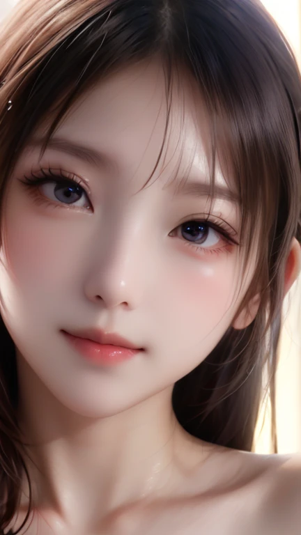 Full body, live-action, Highest quality, Sexually inviting pose, Lewd, A light smile、night、Raw photo、(((A portrait of extreme beauty)))、((Glowing Skin))、1 girl、naked, Excited, Sexually inviting facial expression , Sharp contours, Black Hair, Your cheeks are very red, Very red nose, slender, My chest is visible, Abnormally small breasts, Nipples are visible, Nipples are erect , pretty pink nipples, Genitals are visible, Pink genitals, Prominent genitalia, mucus dripping from the genitals,,Beautiful 20 year old woman、 The ultimate beauty、Eyes closed、((Golden Hair))、[Eyes closed]、Glowing Skin、Silky super long straight hair、eyeliner、Beautiful Bangs、Hair between the eyeasterpiece、最high quality、Ultra-detailed、Film Light、Intricate details、High resolution、Very detailed))、Detailed Background、8KUHD、Digital SLR、Soft Light、high quality、Film Grain、Fujifilm XT3 、Shallow depth of field、Natural soft light、（Without hands）、Kamimei、Ample breasts