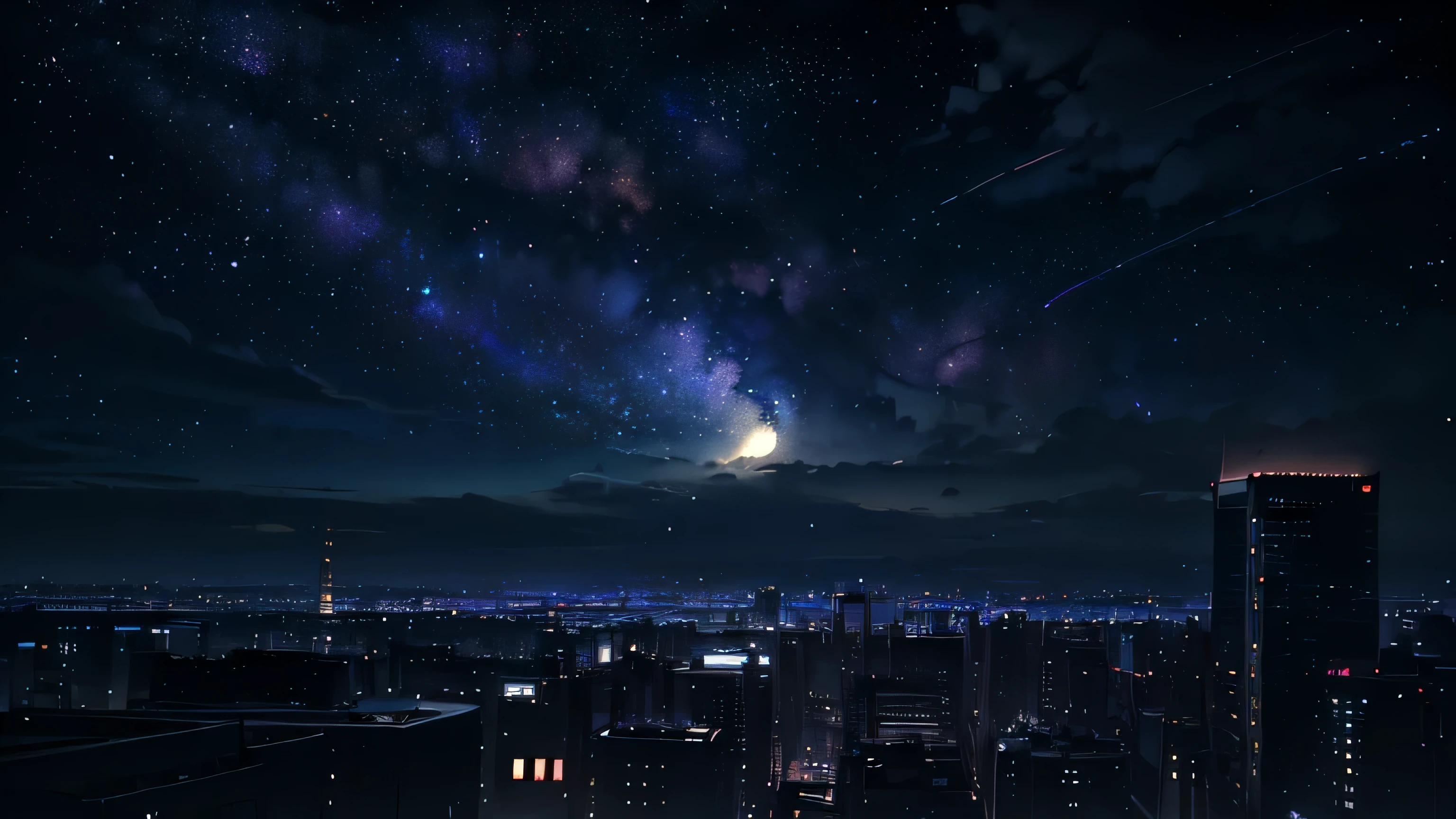 makoto shinkai's concept art, tumbler, magical realism, Beautiful anime scene, Space Sky. by makoto shinkai, ( ( ( makoto shinkai ) ), Anime Background art, Anime Background, makoto shinkai style, Anime movie background, Galaxy Express, No humans