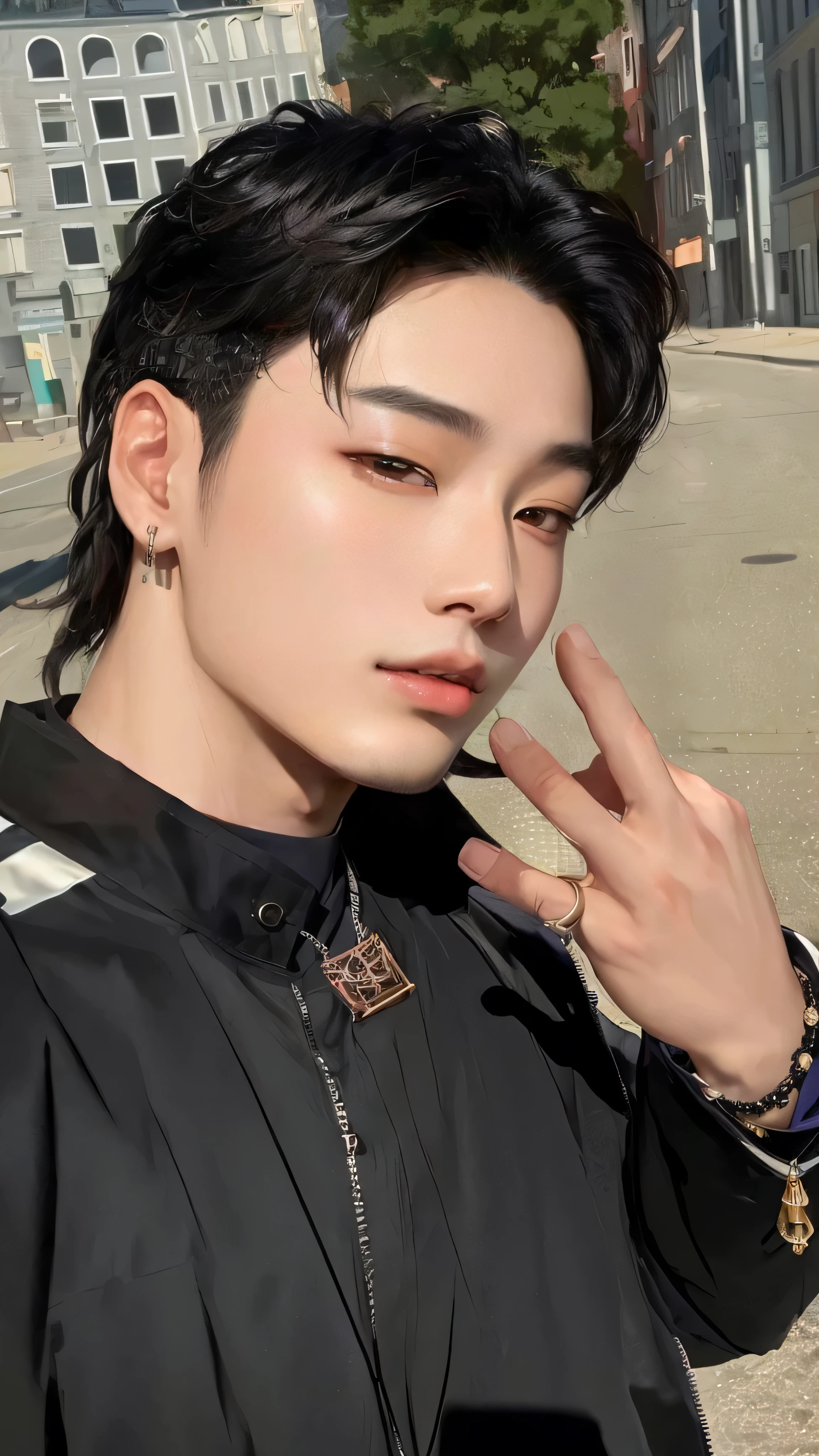 cai xukun, Jinyoung Shin, kpop idol portrait, Jungkook, inspirado em jeonseok lee, pintar ulzzang, Jung Jaehyun, hyung tae, Steven Jung, retrato de alta qualidade, Yanjun Chengt, Kim Doyoung, Tae June Kim, xqc, Hong junho hyung, com cabelo curto