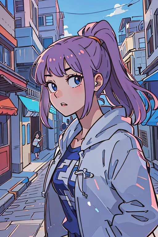 (best-quality:0.8),
(best-quality:0.8), perfect anime illustration, extreme closeup portrait of a pretty woman walking through the city