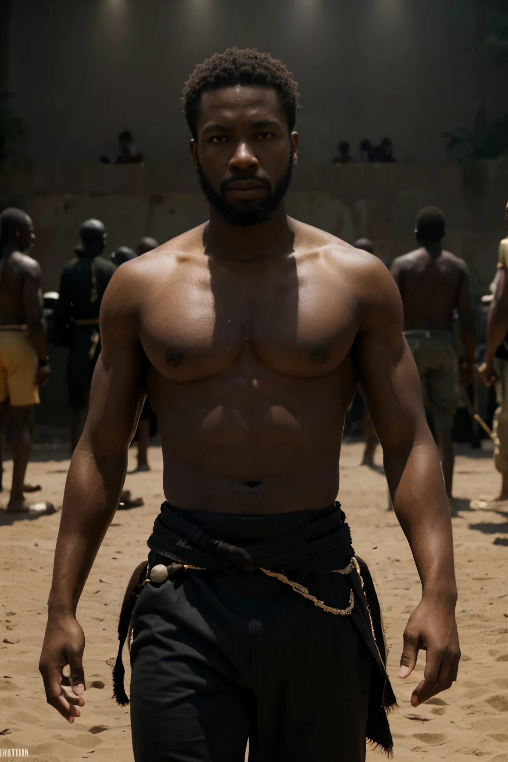 ((alta qualidade)), ((obra de arte)), 8k, homens negros batalha na africa, 200 antes de cristo 300 filme