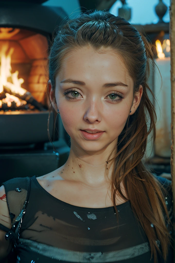 (((ultra realistic))) she is standing looking at the camera, Photo, masterpiece, top quality, (pale skin), (Ultra detailed face and eyes:1.3), 1 girl, Adult, nude, (Eye makeup, mascara) , ((large detailed lips)), ((dark wavy hair)), ((Chyolka)) , ((Natural breasts)). ((Posing)), photoshoot, studio (soft lighting), glamour makeup, smoky eye shadow, (The play of light and shadows), depth of field, bokeh, (special attention to skin detail: 1.2), (Dark atmosphere of the frame, Dark color scheme), ((mid shot)) , ultra detailed, visible nipples, (((mid shot))). Visible nipples, athletic body, thigh gap, bottomless, nude