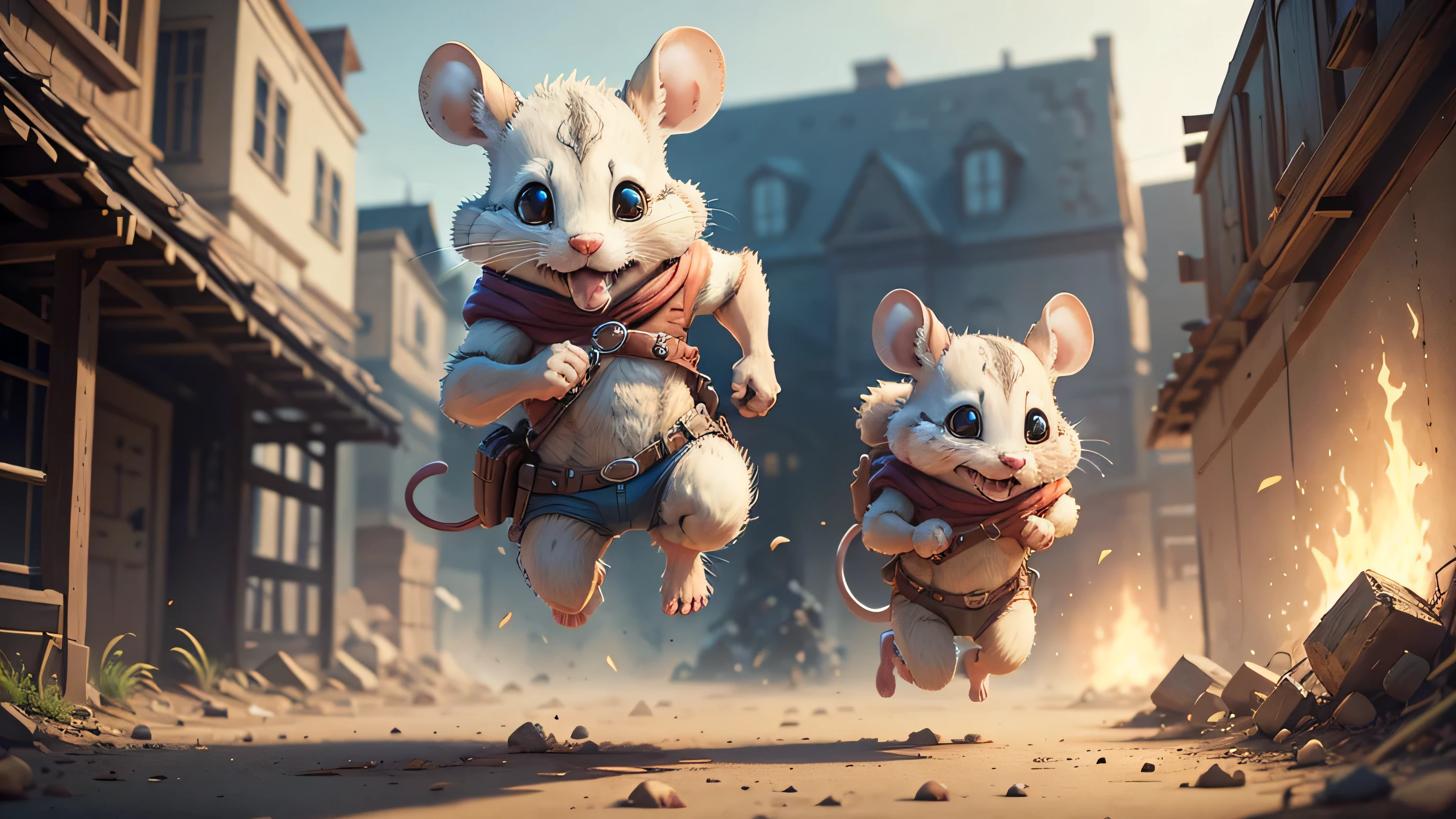 mouse, character, cartoon, Run, realistic