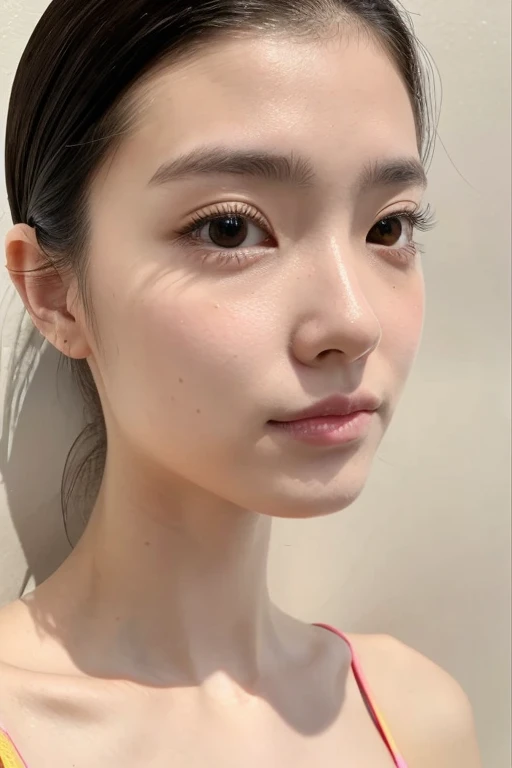From the previous output、Pale skin and round eyes、beauty with aquiline nose