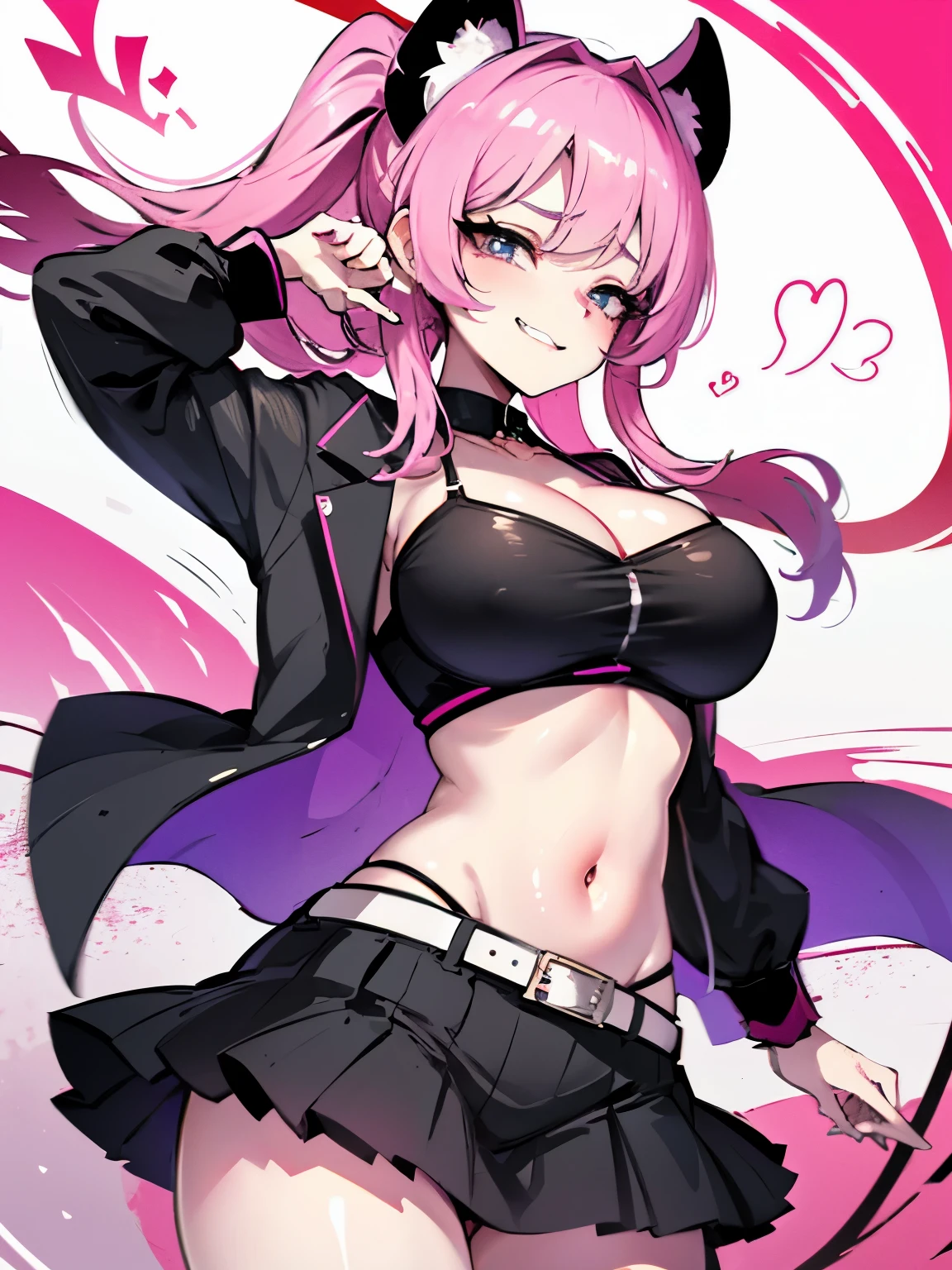 A bratty girl with huge breasts that don't match her frame。
She makes fun of adults who look at her body in a sexual way.。