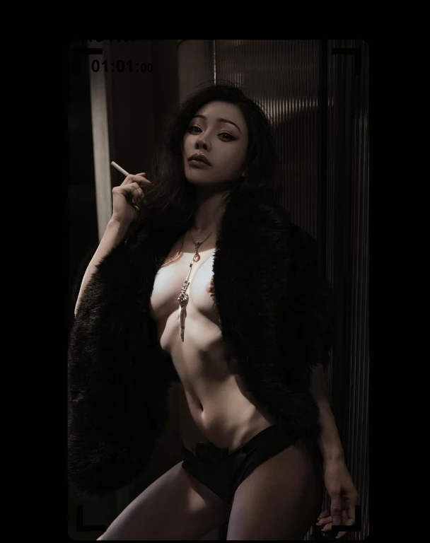 Normal female chest and abdomen