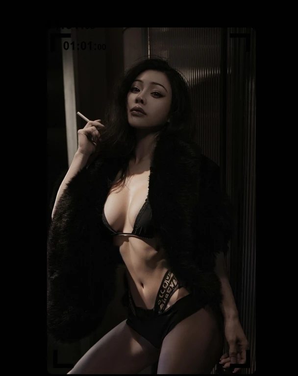 Normal female chest and abdomen