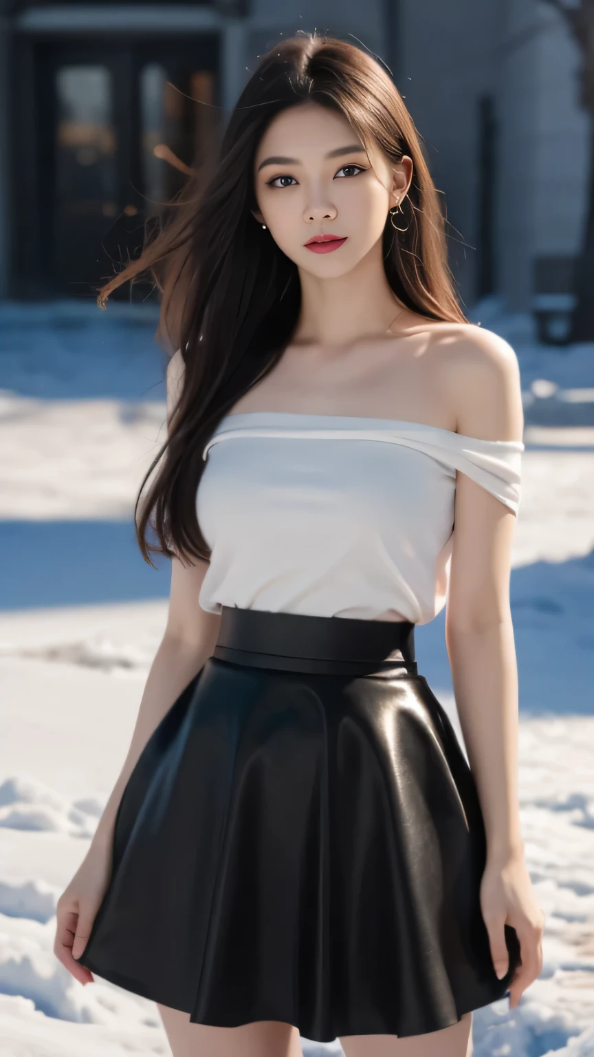 realistically, full body image,wide angle, 16k, Masterpiece, raw photos, best quality, realistic, Very detailed CG unity 8k wallpaper., depth of field, movie light, lens flare, Ray Tracing, (very beautiful face, beautiful lips, beautiful eyes), A face with intricate details, ((Extraordinarily detailed skin), รูปถ่ายของสาวสวย 1 คนbest quality, Ultra high resolution,big breasts, Beautiful, slender thighs,(realistically:1.4),Cute Hairpin,1 girl,very long black hair,cropped sweater ,smile a little ,Beautiful woman with a slender figure:1.4, Pronounced abdomen:1.4, on the island,A particularly detailed face,Exquisite eyes,Double eyelids,choker necklace