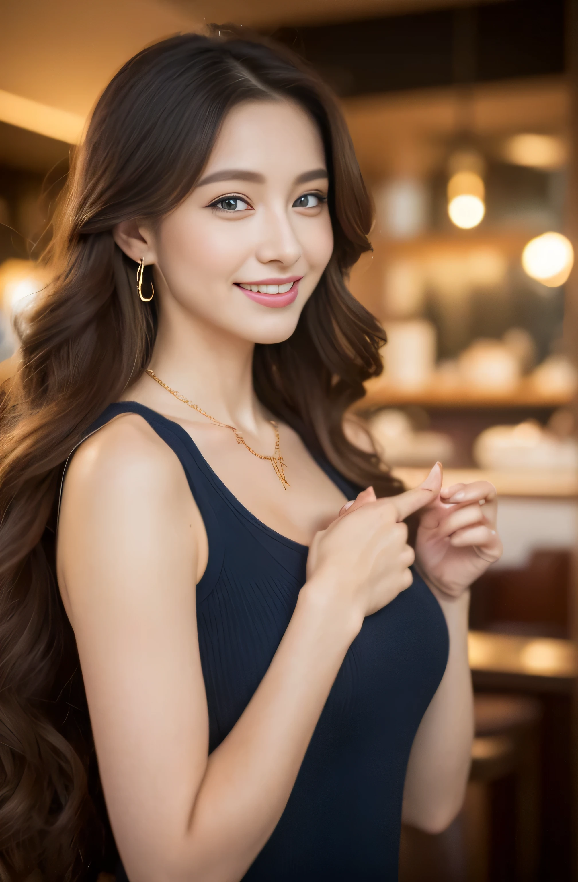 (masterpiece:1.3), high resolution, ultra detailed, extremely detailed CG unity 8k wallpaper, realistic, photo-realistic, RAW photo, beautiful detailed face, pale skin, realistic glistening skin, detailed cloth texture, detailed hair texture, Perfect body, Beautiful Face, accurate, Anatomically correct, Highly detailed face and skin texture, natural neck length, (beautiful hands), (fair skin:1.2), Thin legs, Thin feet, Detailed eyes, symmetric eyes, Light Brown eyes, Double eyelids, Thin eyebrows, (Glossy lips:1.4), ((gently smile:1.2)), (blush:1.1), (A Classy and Cute girl:1.3),fullbody shot、 ((full figure supermodel standing, entire body in frame))((Super long brown hair,Hair with loose waves inside,Hair reaching down to the waist:1.3))((Hotel reception background, Blurred Background:1.4)), standing gracefully、Complex and bold plaid mini dresses