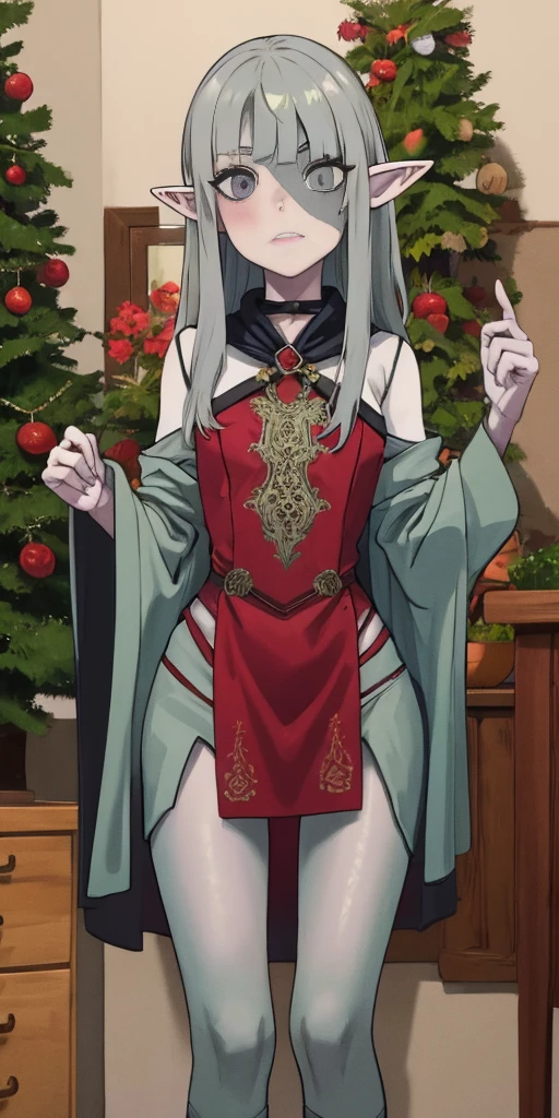 1girl Grey Skin Elves