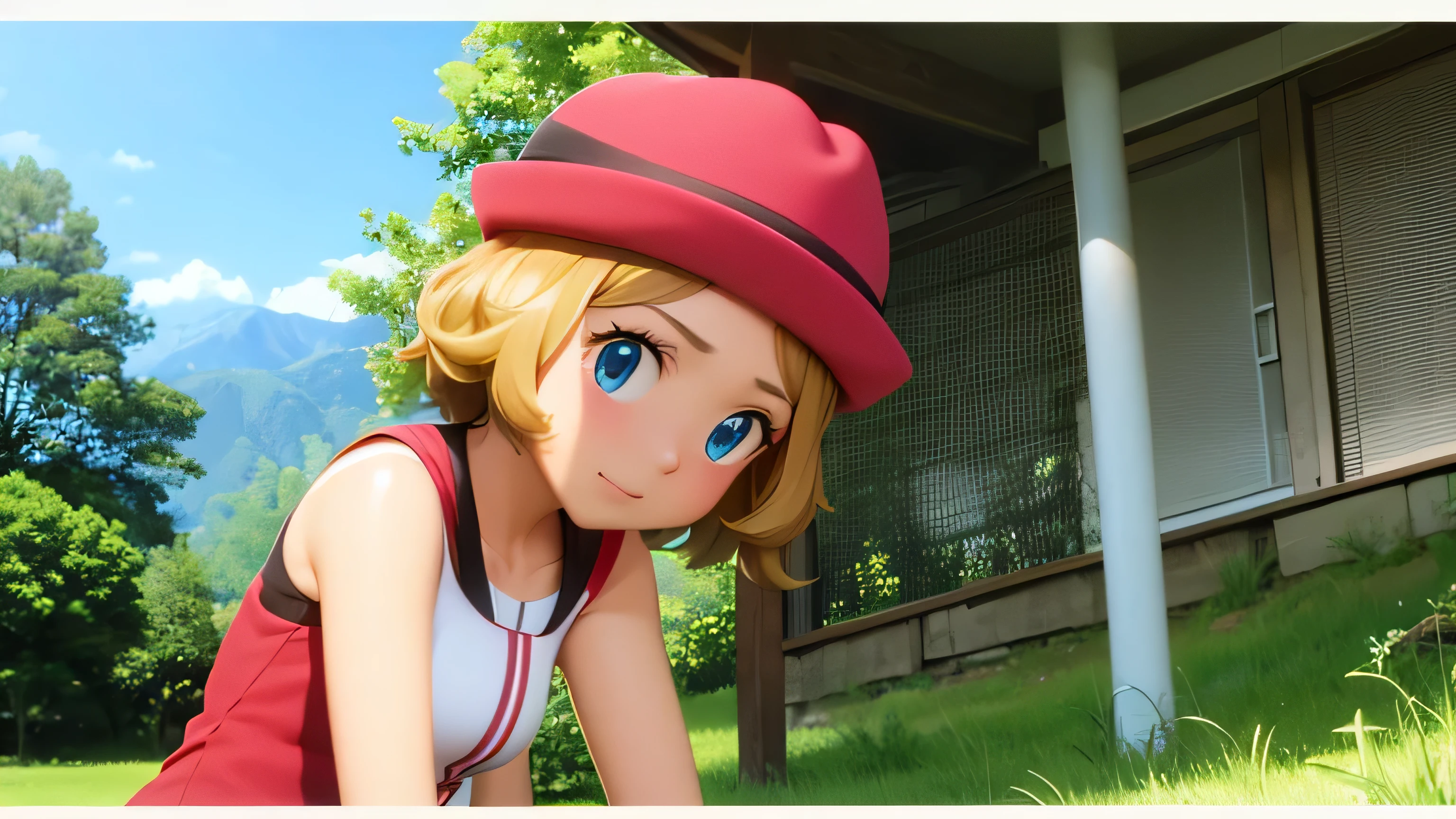 serena hold pokeball wallpaper