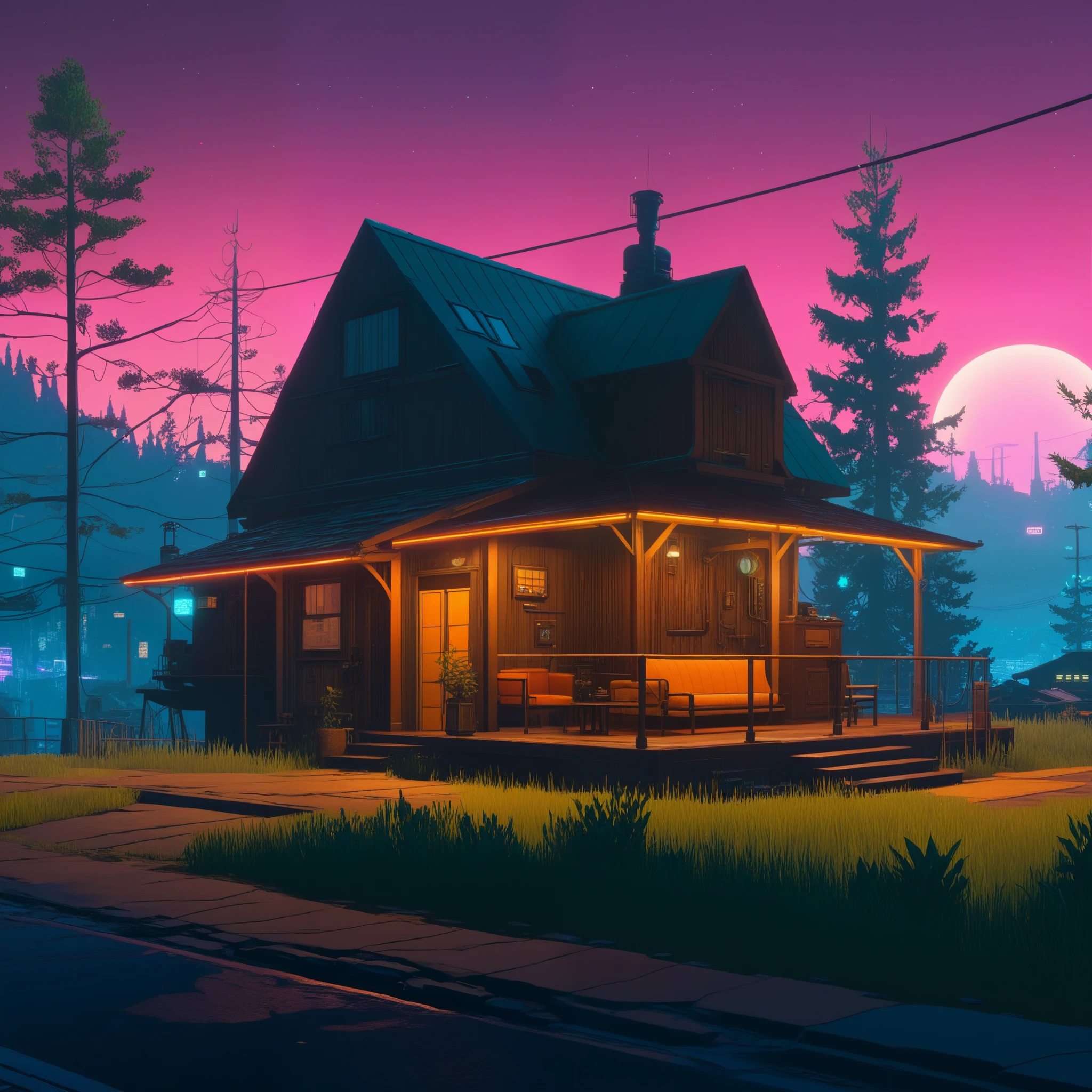 Cottagecore fuses with Cyberpunk in a Cozy Atompunk Village Mystery