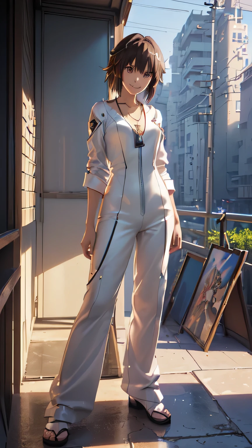 ((Final Fantasy (Yuna), (young girl, , full body, naked body, dark hair, light skin, scarlet lips, smile; black, expressive playful eyes, long eyelashes)). ((Anime girl with brown hair hair and white dress with necklace, beautiful character painting, soft anime computer graphics, realistic anime art, beautiful anime woman, Cyberpunk, futurism, tight jumpsuit, anime girl rendering, Makoto Shinkai and Artgerm, realistic 3D anime style, anime realism style, digital art in anime style, beautiful anime girl)), (style, very beautiful young girl)). ((High quality, masterpiece)).very sexy, 75 % nsfw, 60% nude