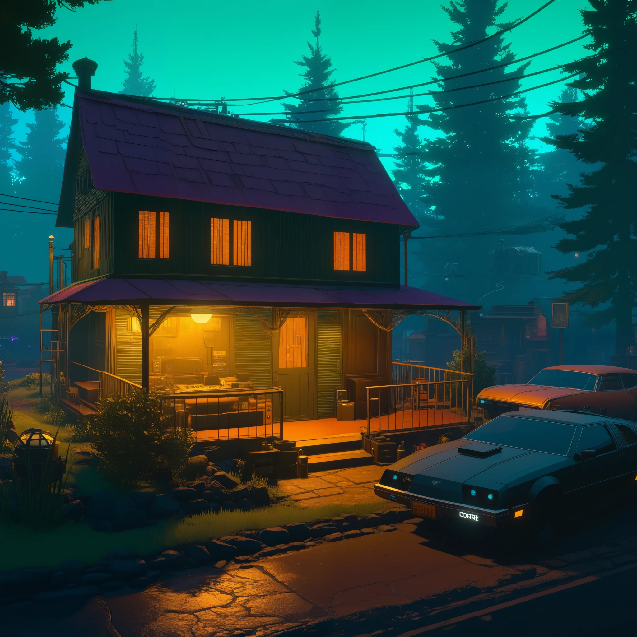 Cottagecore fuses with Cyberpunk in a Cozy Atompunk Village Mystery