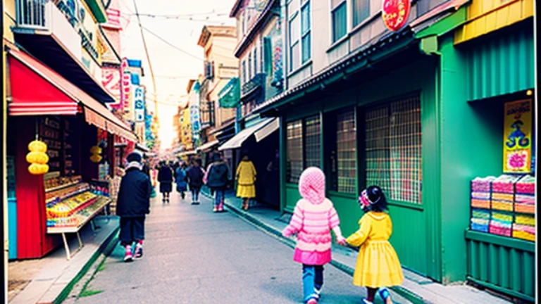 Candy shop、Sunset on 3rd Street、Children playing with a spinning top、Parents and children playing with kites、Children playing with menko、Children shopping at a candy store、Old Japanese tiled house、Scene of children playing、A crowd of children playing in front of a candy store、Children&#39;s smiling faces、Children&#39;s smiling faces、Children&#39;s smiling faces、Grandma poster girl of a candy store、Candy Shop Mask、Showa era masks、Hyotko mask、