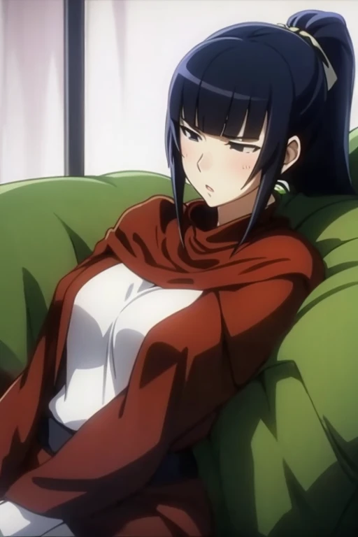 Naked busty Hinata of Naruto masturbating having an orgasm