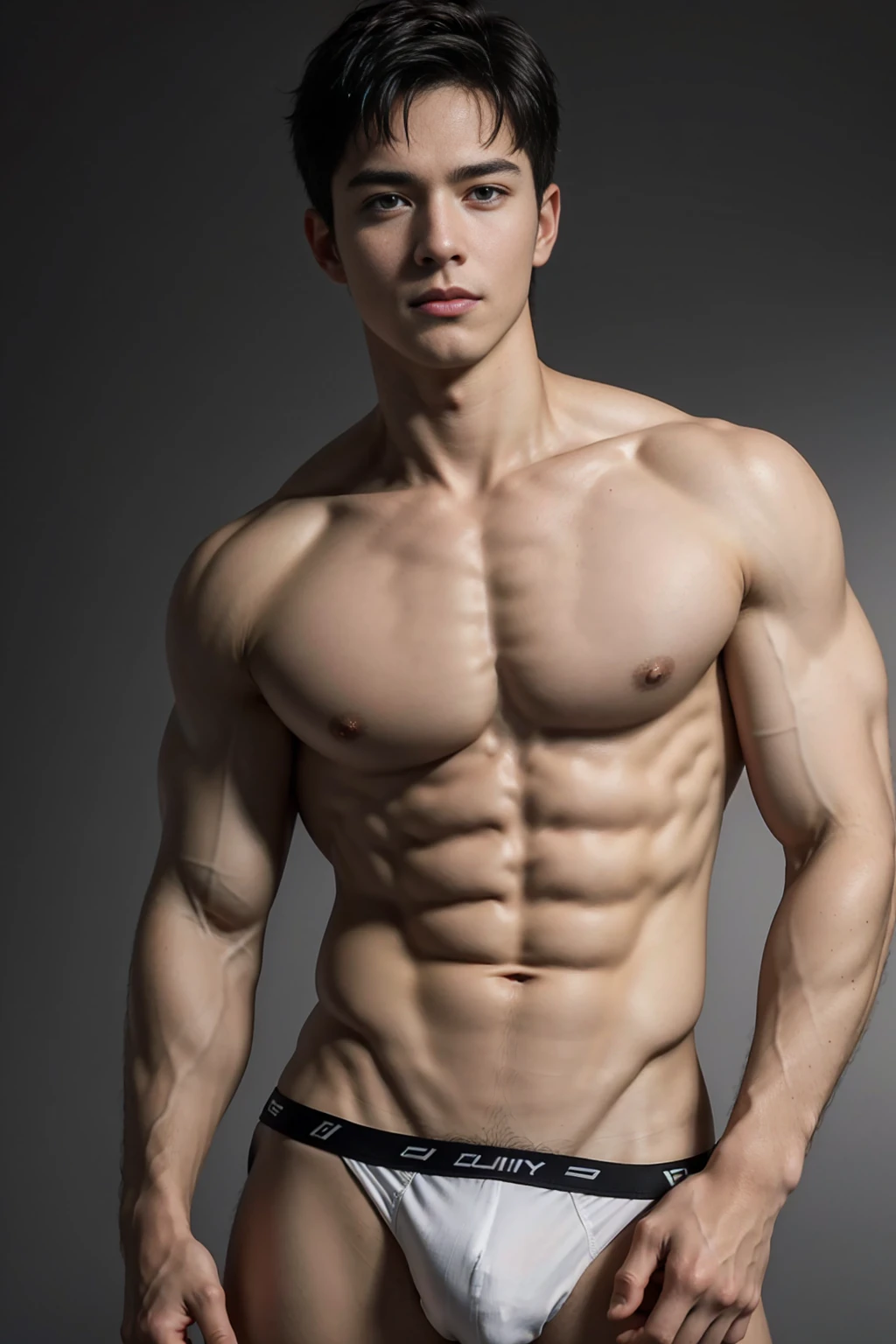 (8K, RAW photo, Highest quality),Realistic,2 handsome men,frontage,Intricate details,Extremely detailed eyes and eyelasheuscular male,Manly,Night sky,Soft lighting,Cinematic lighting,Portrait,Close-up,Lovingly,Exposing the pectoral muscles,Photo of black and blue eyes white gay male model, Blue eyes, Stand in front of a gray background, Sports panties, 22 years old, Lean, beefy, Short hair, Digital SLR, hyper qualit, Fujifilm XT3, Crystal clear, 8K UHD, High detail, Ultra photo realsisim, haar, Pubic hair, ((Realistic skin), ((pores)), ((highdetailskin)), volumettic light, groin, far,sexy underwear,top-down view, complex 3D visualization, high detail, 1 handsome young man (nsfw) looking at the viewer (Pureerosface_V 1:0.6), 18 years old, pure, genuine human skin , (bare chest), muscles, vivid details, hyperrealistic, beautiful background (Medieval: 1,2), octane rendering, 8k, best quality, masterpiece, extremely detailed, computer graphics, unity, wallpapers (realistic, photorealistic: 1.37), stunning, fine details, masterpiece, best quality, official art, extremely detailed CG unity 8k wallpapers,
