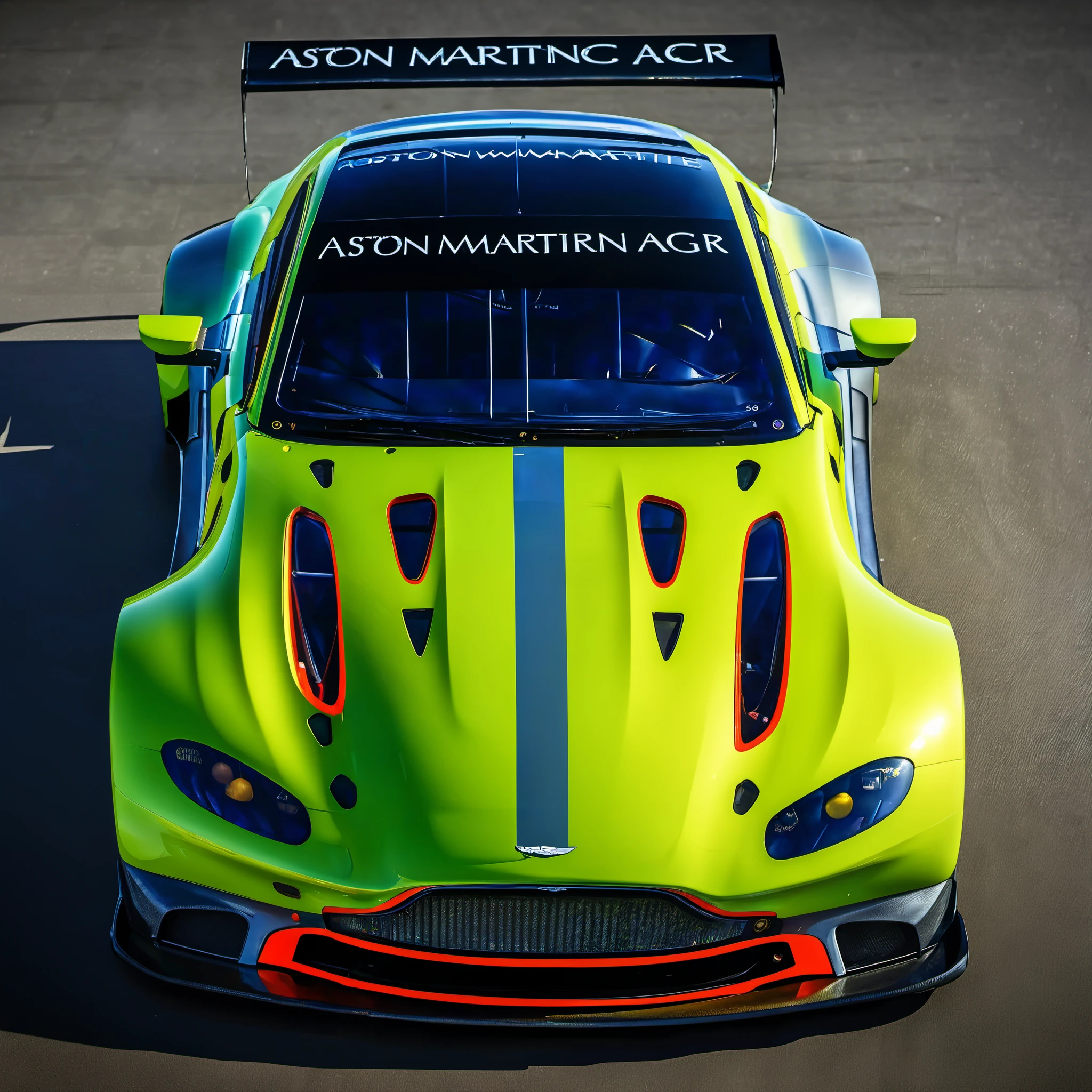 aston martin v8 vantage amr gte, cinematic lighting, award winning, masterpiece, (best quality:1.3), super detail, 4k, UHD, HDR