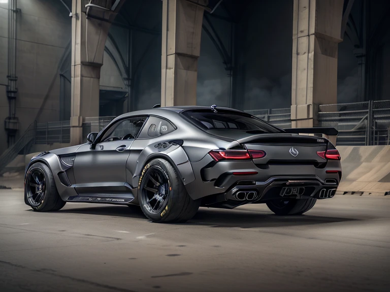Mercedes，suv，GLK-300-201，,Cement grey body，(LB-Works Full Version: walk)、(86 Gas Turbine)、(drift)、Sponsor logo、future、Racing Specifications、(Gorgeous design)、Live Recording、detail、Deep Edge、Wide tires、Track、Turn on the light